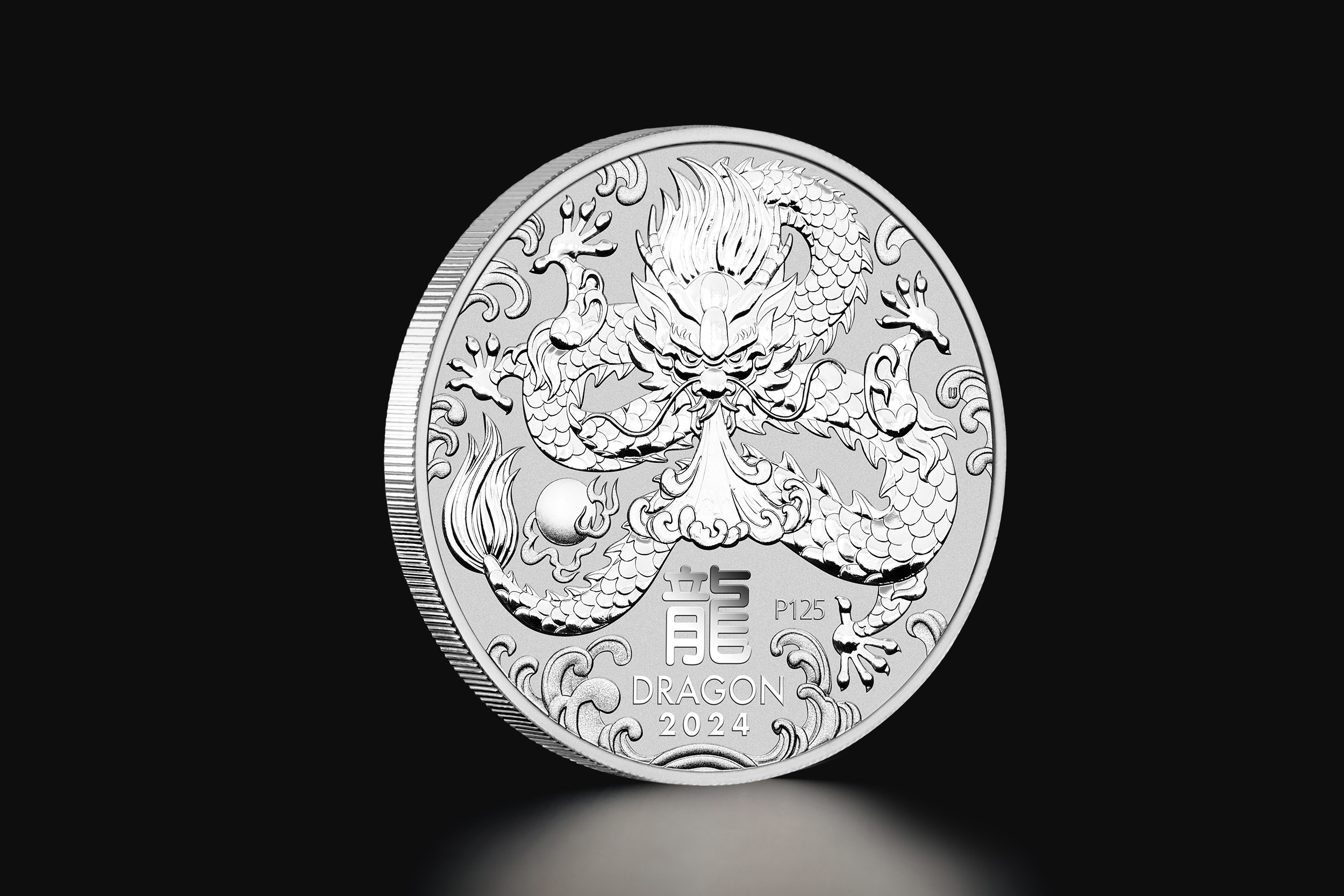 1oz Australian Lunar Year of the Dragon 2024 Silver Coin - Tavex