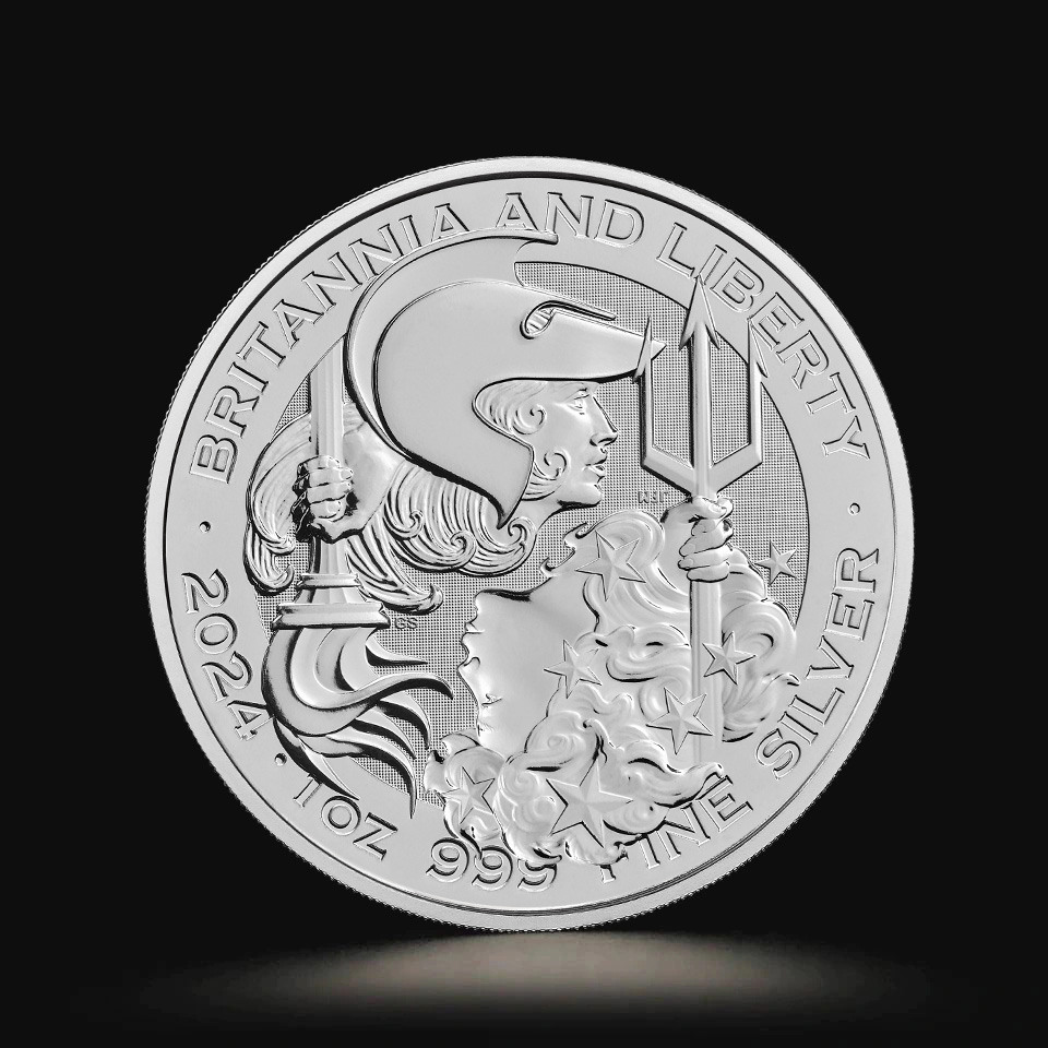 1oz British Britannia and Liberty Silver Coin - Tavex United Kingdom