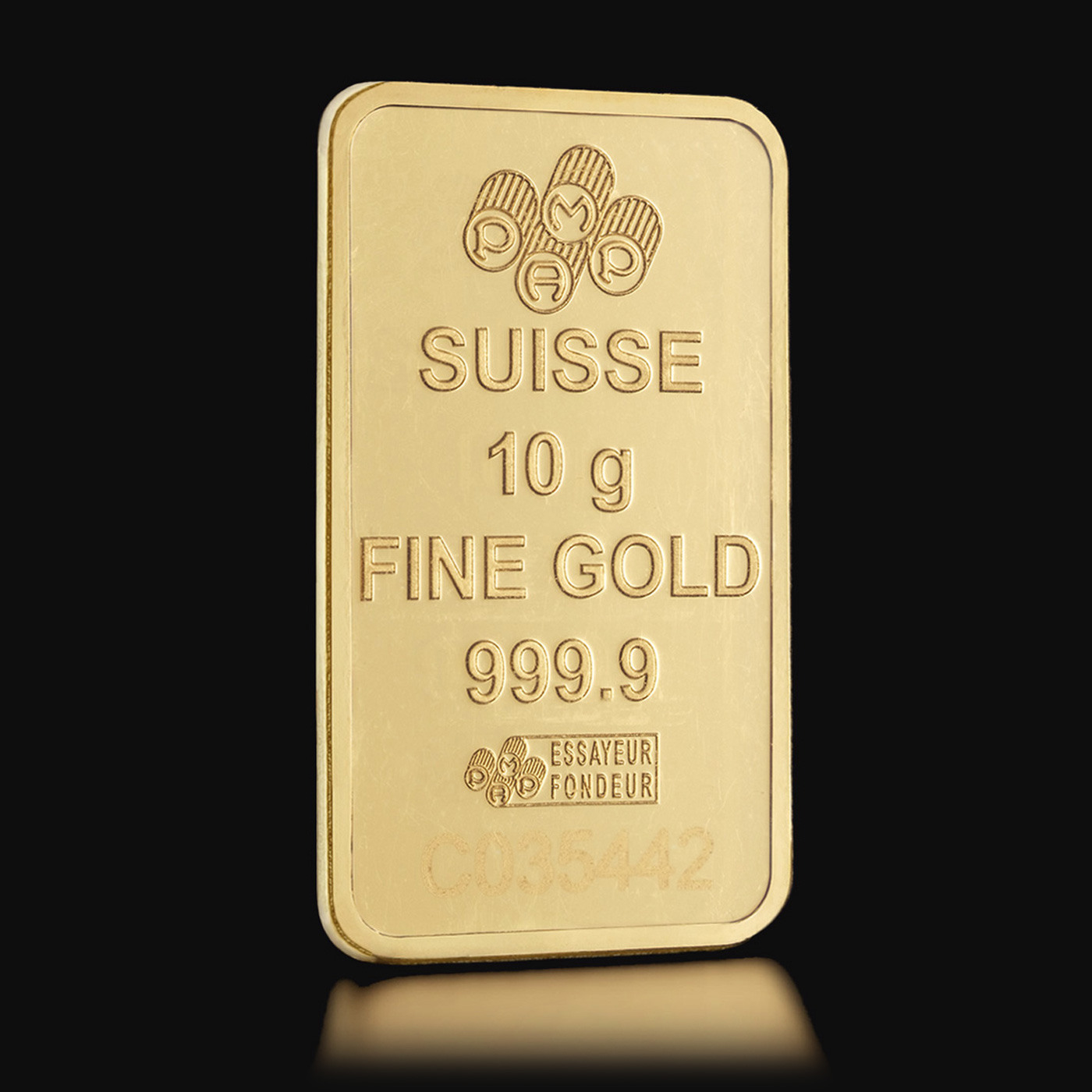 10g PAMP Fortuna Gold Bullion Bar Tavex Bullion