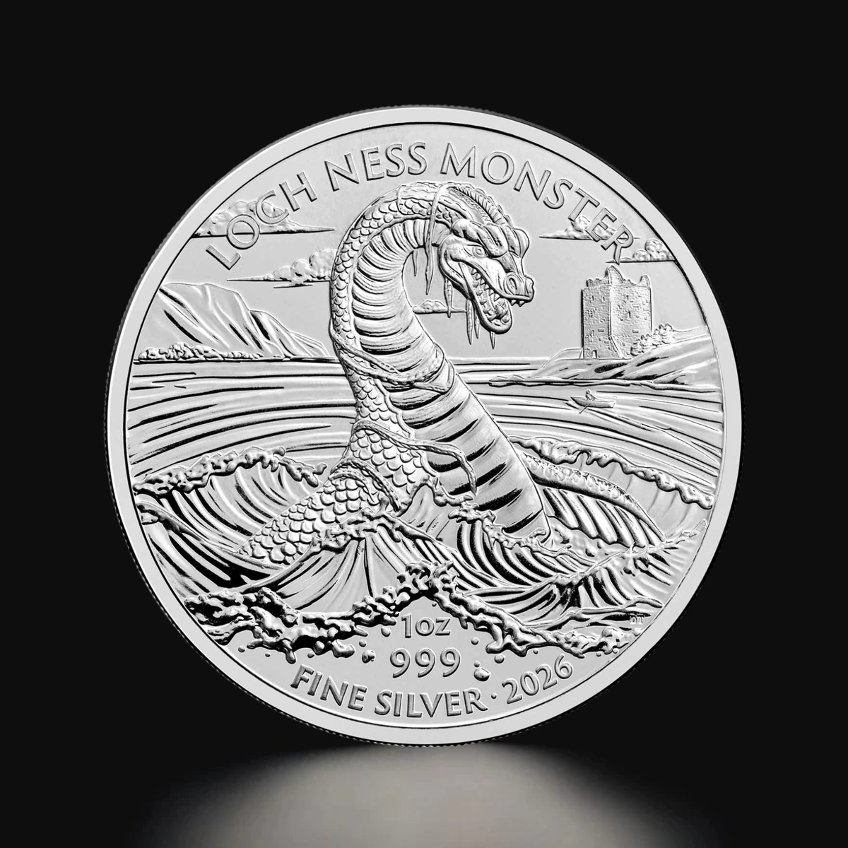1oz Legendary Creatures: Loch Ness Monster Silver Coin