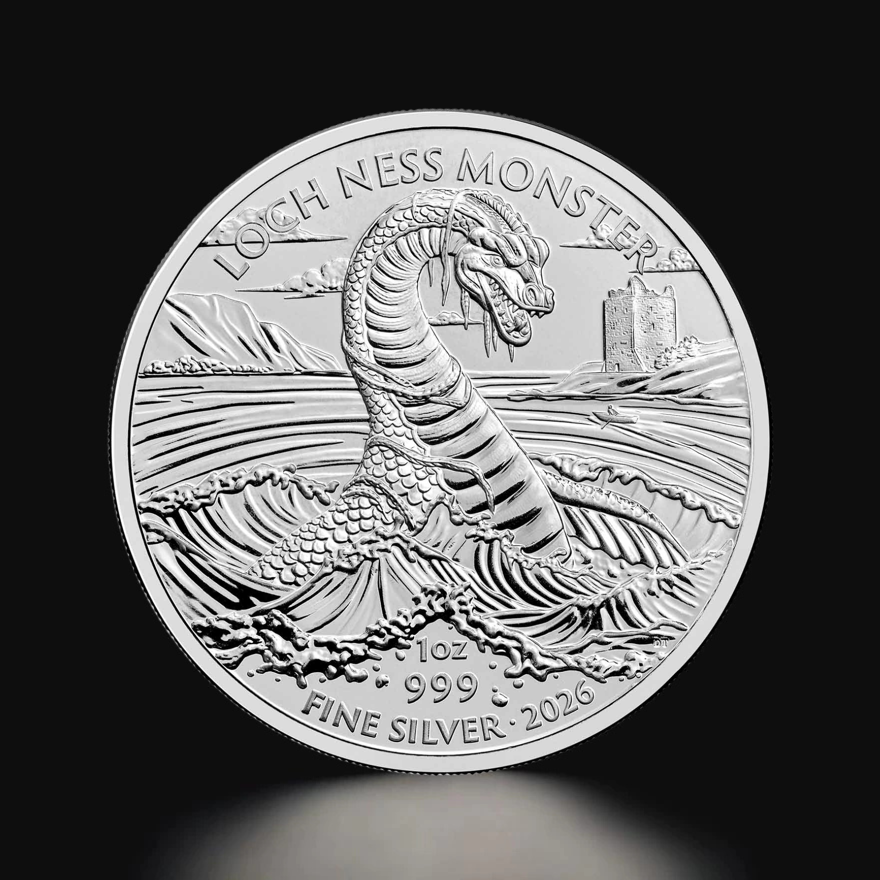 Legendary Silver 1oz Legendary Creatures: Loch Ness Monster Silver Coin - Tavex United ...