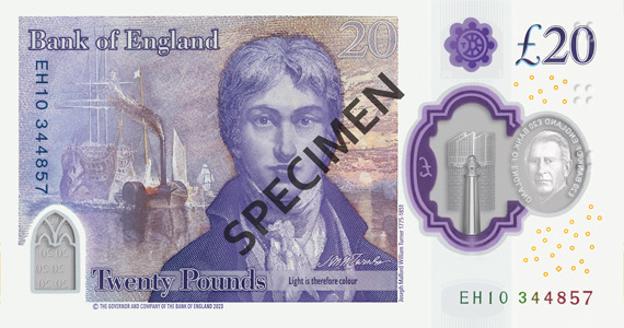 Back of King Charles III note