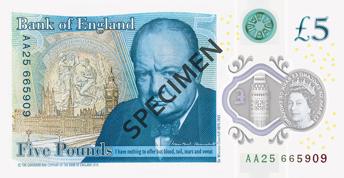 Back of the Queen Elizabeth II note