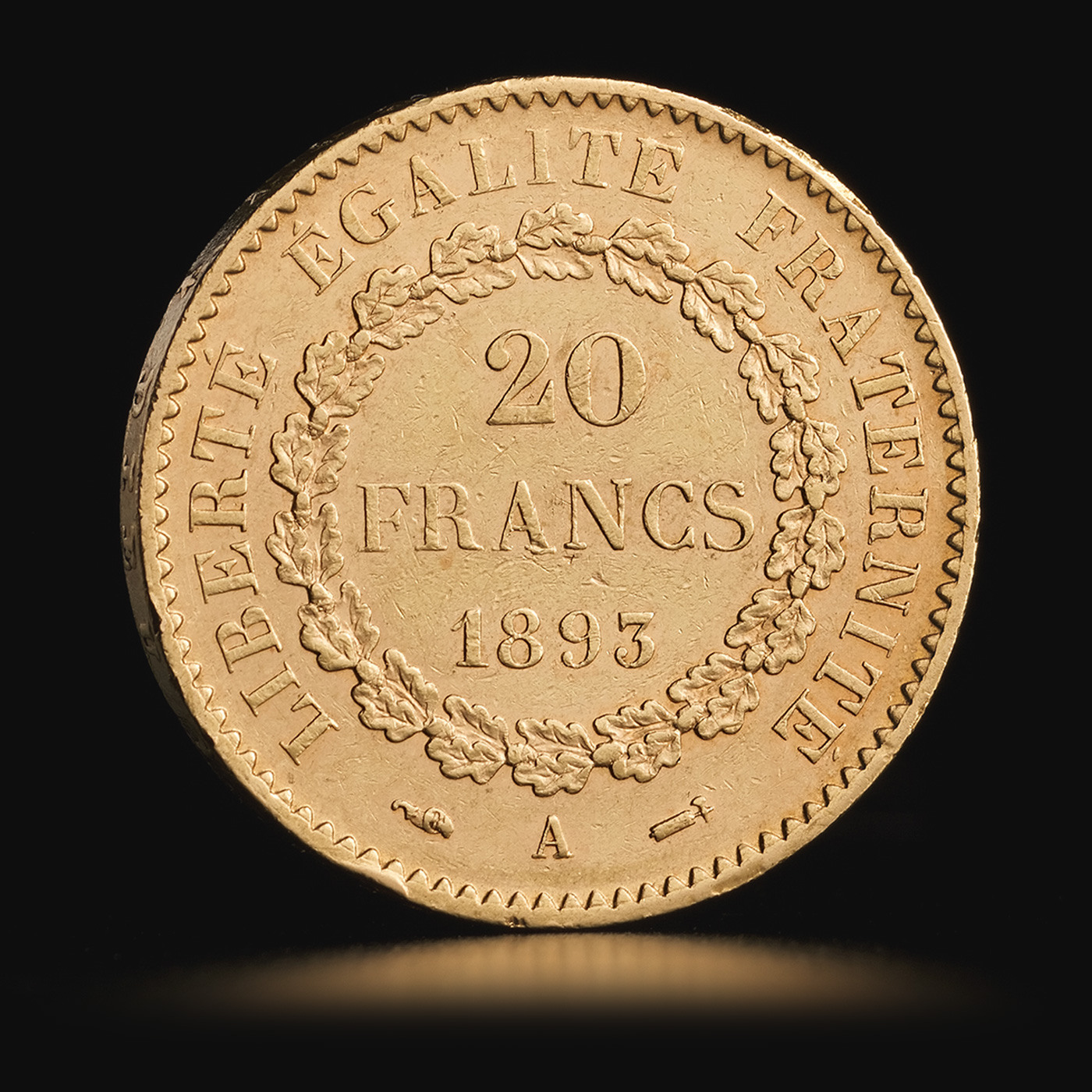 20 franaka zlatni dukat Anđeo čuvar (Genius), Francuska