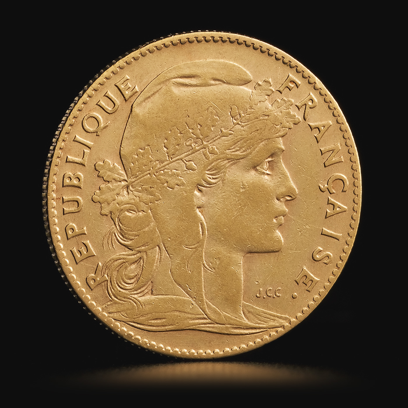 20 franaka zlatna kovanica Marianne, Francuska