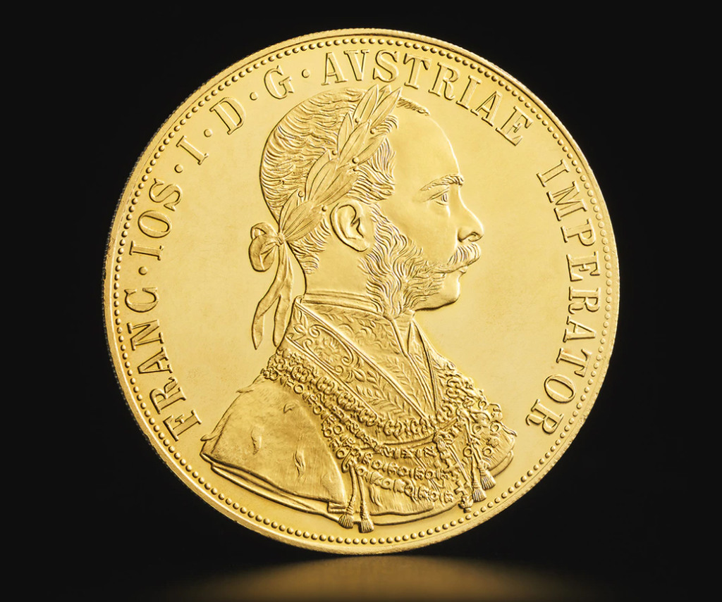 Lice zlatnika od 4 austrijska dukata Franc Jozef