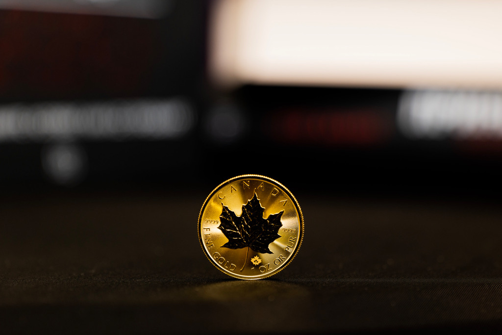 Zlatna kovanica Kanadski javorov list